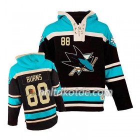 San Jose Sharks Brent Burns 88 Schwarz Sawyer Hooded Sweatshirt - Herren